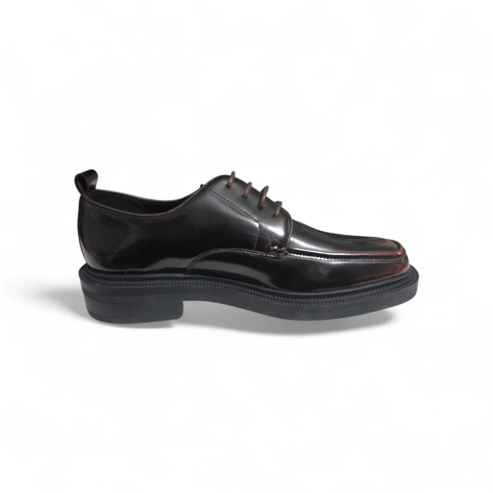 Steve Madden Nabil Mens Brown Moc Toe‎ Oxford Dress Shoes Size 9 Left Foot Only